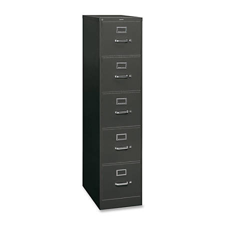Hon 26 12 D Vertical 5 Drawer File Cabinet With Lock Metal