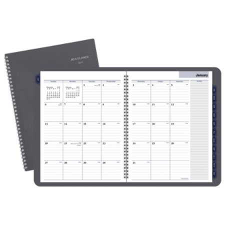 AT A GLANCE DayMinder Planner Gray 2019 - Office Depot