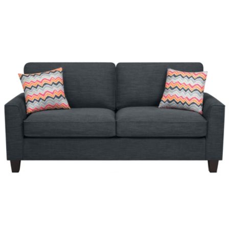 Serta Astoria Deep Seating Sofa 78 Charcoalespresso Office Depot