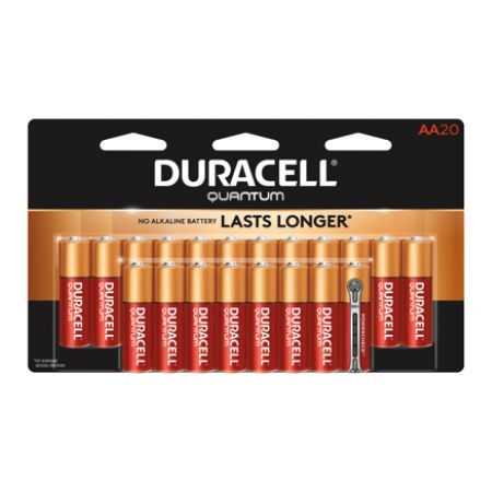 Duracell Quantum Alkaline AA Batteries Pack Of 20 by Office Depot ...