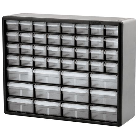 Akro Mils 44 Drawer Stackable Cabinet 20 X 6 38 X 15 1316 Gray