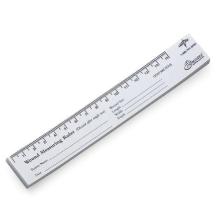 medline educare paper wound rulers 7 12 h x 1 18 w x 18 d blackwhite 25