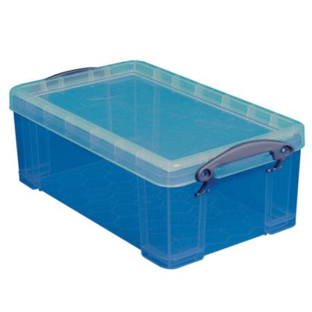 Really Useful Box Plastic Storage Box 9 Liter 14 12 x 10 14 x 6 Blue by ...