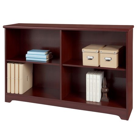 Realspace Magellan Collection 2 Shelf Sofa Bookcase Classic Cherry