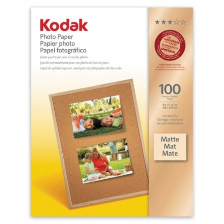 Kodak Matte Photo Paper Letter Size 7 Mil Pack Of 100 Sheets by Office ...