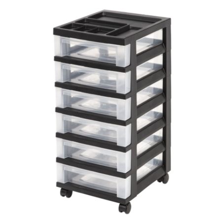 Office Depot Brand Plastic Storage Cart 6 Drawers 26 716 H X 12