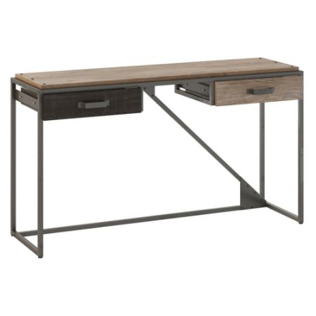 Bush Furniture Refinery Console Table Gray Office Depot