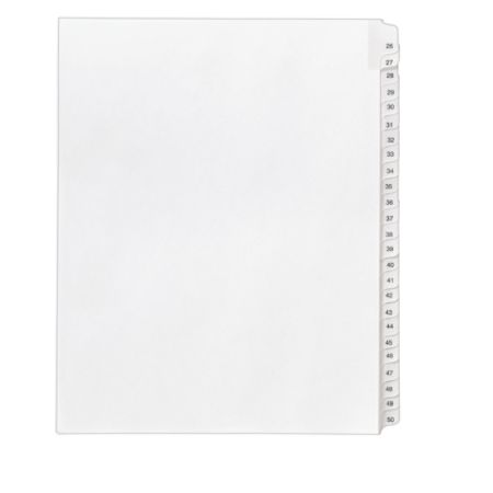 Avery Allstate Style Collated Legal Exhibit Dividers 8 12 x 11 Numbered ...