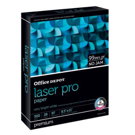 paper depot office laser pro brand lb ream sheets letter officedepot