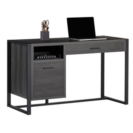 Realspace Dejori 51 W Desk Charcoal Office Depot