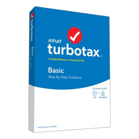 Turbotax Basic Federal E File 2019 Office Depot