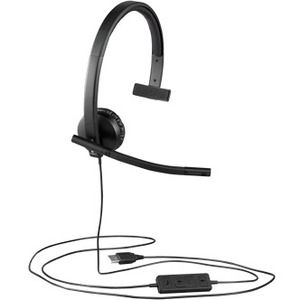 Logitech USB H570e Corded Single-Ear Headset (981-000570)