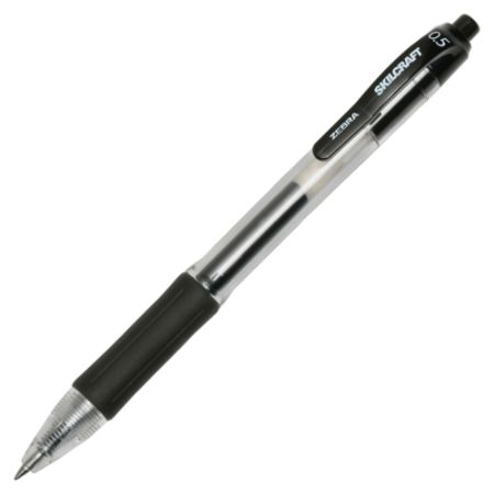 ink retractable gel zebra skilcraft rollerball 1706 point fine pens pen barrel abilityone mm pack