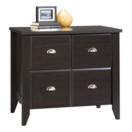 Sauder Shoal Creek File Cabinet Jamocha Wood Office Depot