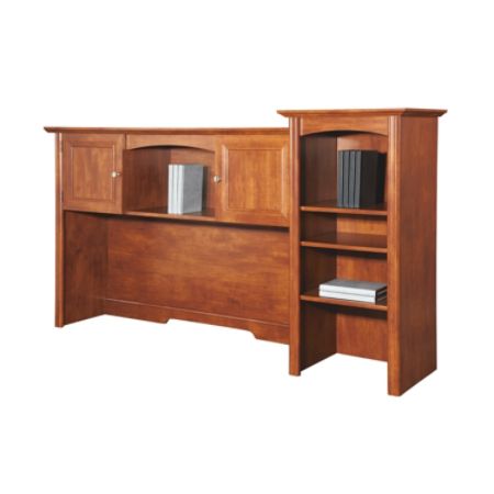 Realspace Broadstreet Hutch For U Desk Maple Office Depot