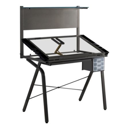 Monarch Specialties Adjustable Drafting Table Rectangular Black