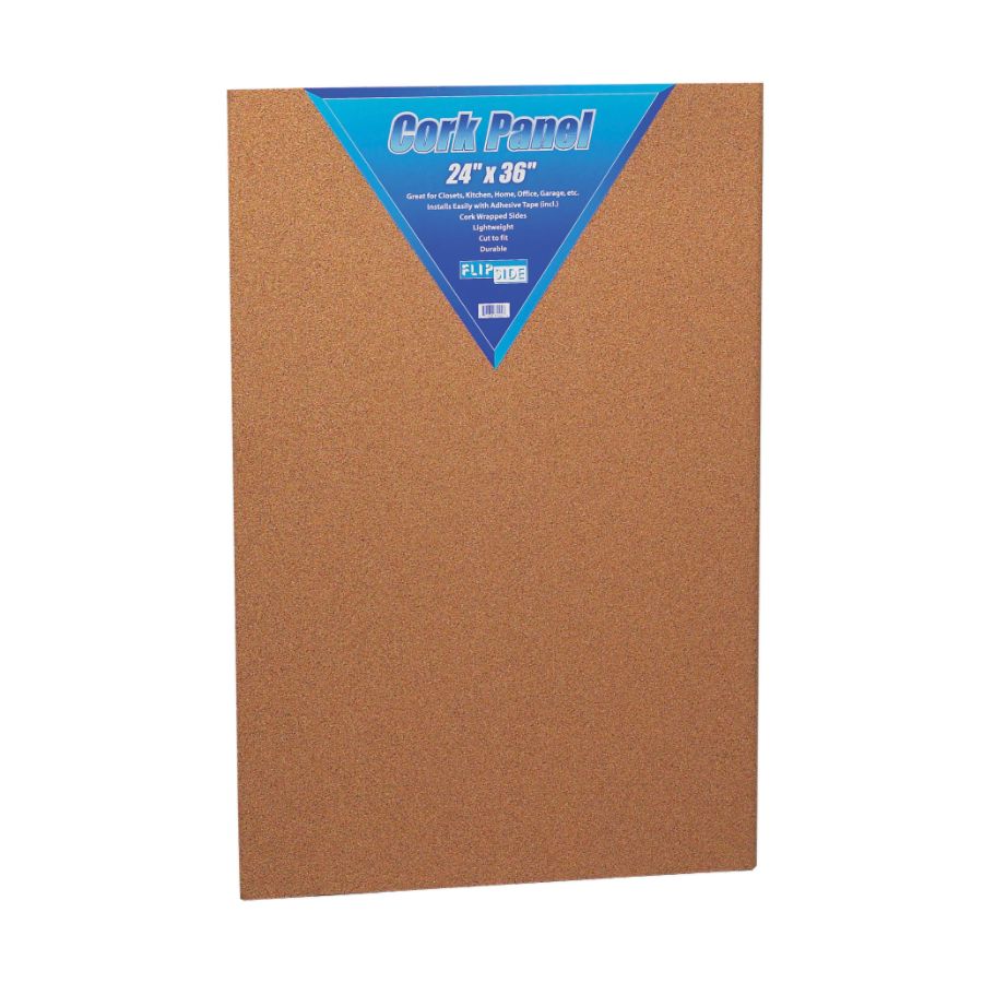 Flipside Cork Bulletin Board 24 x 36 Brown by Office Depot & OfficeMax