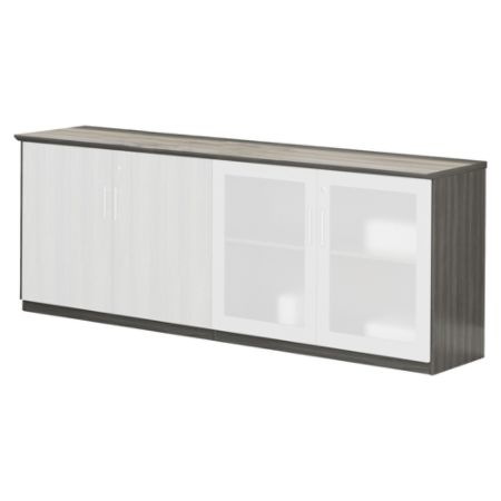 Mayline Medina Series Low Wall Cabinet Gray Steel Office Depot