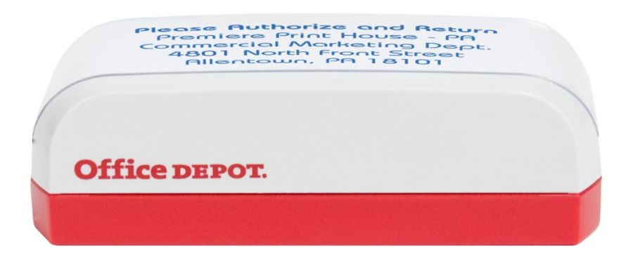 Custom Office Depot Brand Pocket Stamp 916 x 1 12 - Office Depot