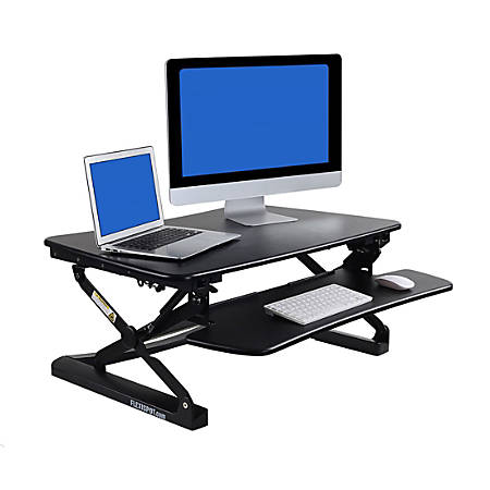Flexispot M2 Adjustable Desk Riser Black Office Depot