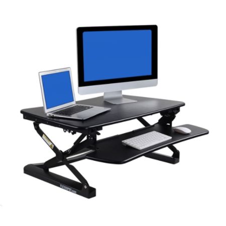 Flexispot M2 Adjustable Desk Riser Black Office Depot