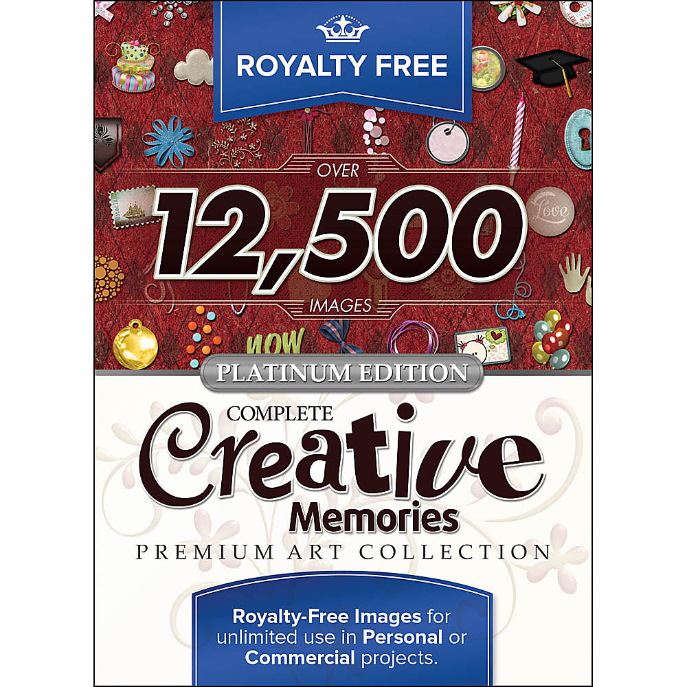 Images for all Design Projects Set the mood and the tone of your creation. Paint a picture with quality images. Impress everyone with the results. Transform your great ideas into exquisitely decorated keepsakes you'll cherish for years to come. Embellishments for Everything Give your designs a finished look with journal tags, banners, bows, ribbons, edging, beads, buttons, lace, string, strips, labels, tags and more. Backgrounds by the Thousands If a shape fits on a background, you'll find it here! Decorate with a background to suit the idea behind your creation or select a holiday theme of Easter bunnies, Christmas stockings, autumn leaves or carved pumpkins � just to name a few. Need even more backgrounds with a one-of-a-kind look? Select from musical notes, trees, clouds, paw prints, snowflakes, robot toys, safari animals, kitchen gadgets, babies, balloons, and even Army green and brown camouflage. Special Occasions Make every day a celebration with lavish images. Decorate with festive art for birthdays, new moms, graduations, weddings and other life events. Think cakes with all the trimmings, Teddy bears and balloons. Numbers and Letters Loads of lettering and numbering styles ensure you'll find the right images for your designs. Wood, candy corn, candy canes, sparkles, animal safari, calendar dates and my goals numbers are just a few choices. Word Power Let your designs say what you want to convey with words. Hundreds of phrases from clever to sentimental will help set the right mood for your designs. Frames for All Take your pick from photo overlay, holiday, flowered, wooden, metallic, doodled, scalloped, modern, old-fashioned, thick or thin, and other exquisite frames. With so many frames at your fingertips, it's like having your own frame shop. Premade pages Jump start your creations with the ease of premade pages. Themes range from holidays to seasonal to everyday sparkle.