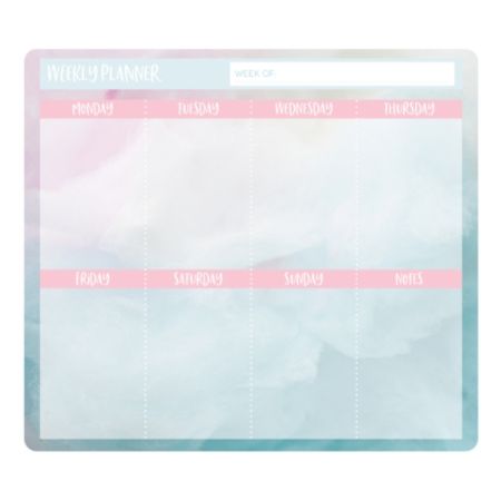 Office Depot Brand Weekly Mouse Pad Desk Calendar 9 X 8 Cotton