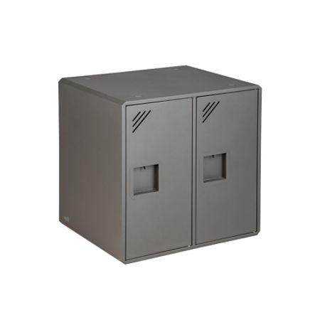 Varidesk 2 Unit Steel Storage Lockers Gray Office Depot