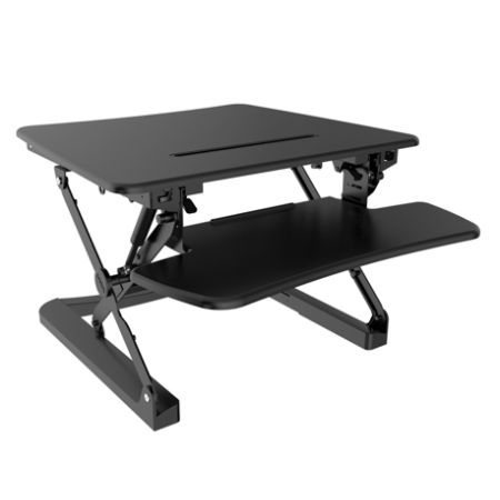 height adjustable standing keyboard desk riser flexispot officedepot removable tray