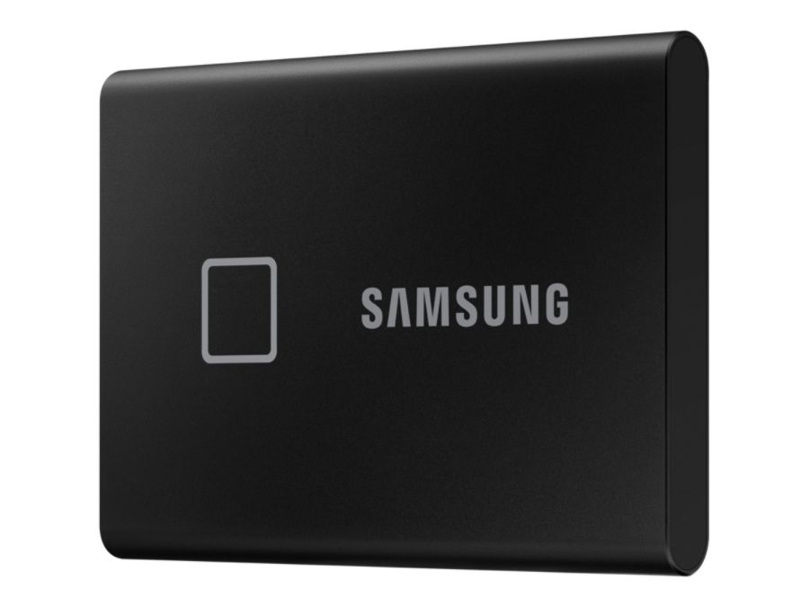 Samsung Portable SSD T7 Touch MU-PC500K - Solid state drive - encrypted - 500 GB - external (portable) - USB 3.2 Gen 2 (USB-C connector) - 256-bit AES