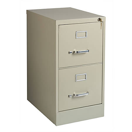 Realspace 22 D 2 Drawer Cabinet Putty Office Depot