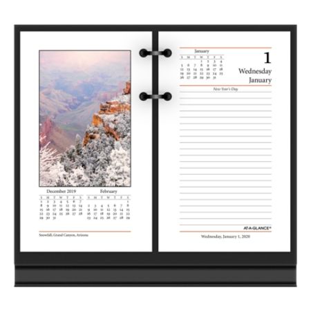 At A Glance Photo Desk Calendar Refills 2020 Office Depot