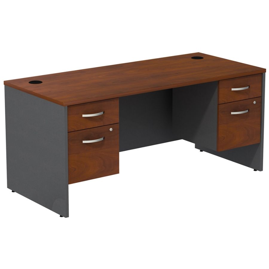 Bush Business Furniture Components Desk With Two 34 Pedestals