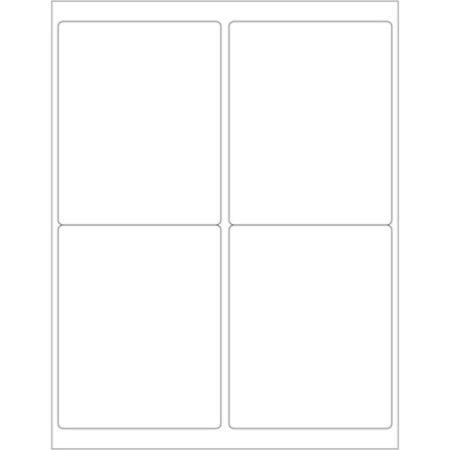 Office Depot Brand InkjetLaser Labels LL129 Rectangular 4 x 5 White ...