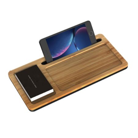 Ivomax 1906 Wireless Charger Organizer Wood Office Depot