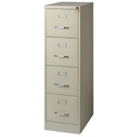 Realspace 22 D 4 Drawer Cabinet Putty Office Depot