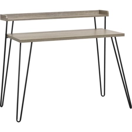 ameriwood haven desk retro riser distressed oak gray