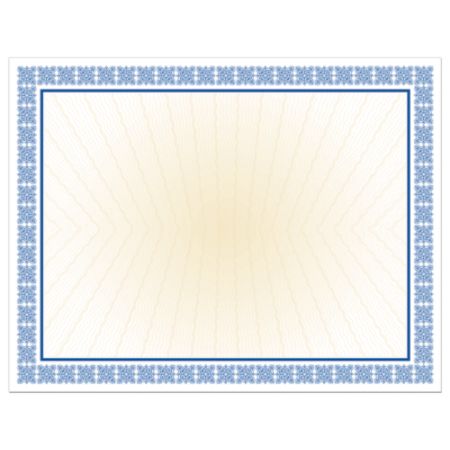 Great Papers Value Certificate 8 12 x 11 Westminster Blue Pack Of 100