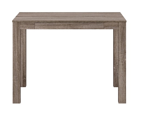 Ameriwood Home Parsons Desk With Drawer Distressed Gray Oak