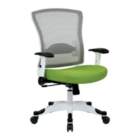 Office Star Space Seating Mesh Mid Back Chair Greenwhite Office