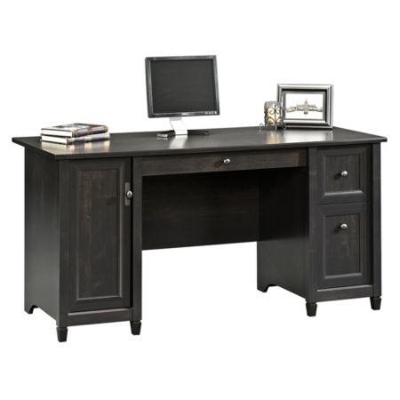 Sauder Edge Water Computer Desk Estate Black Office Depot