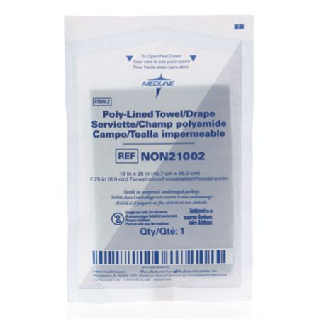 Medline Sterile Fenestrated Drapes 18 X 26 White Case Of 300