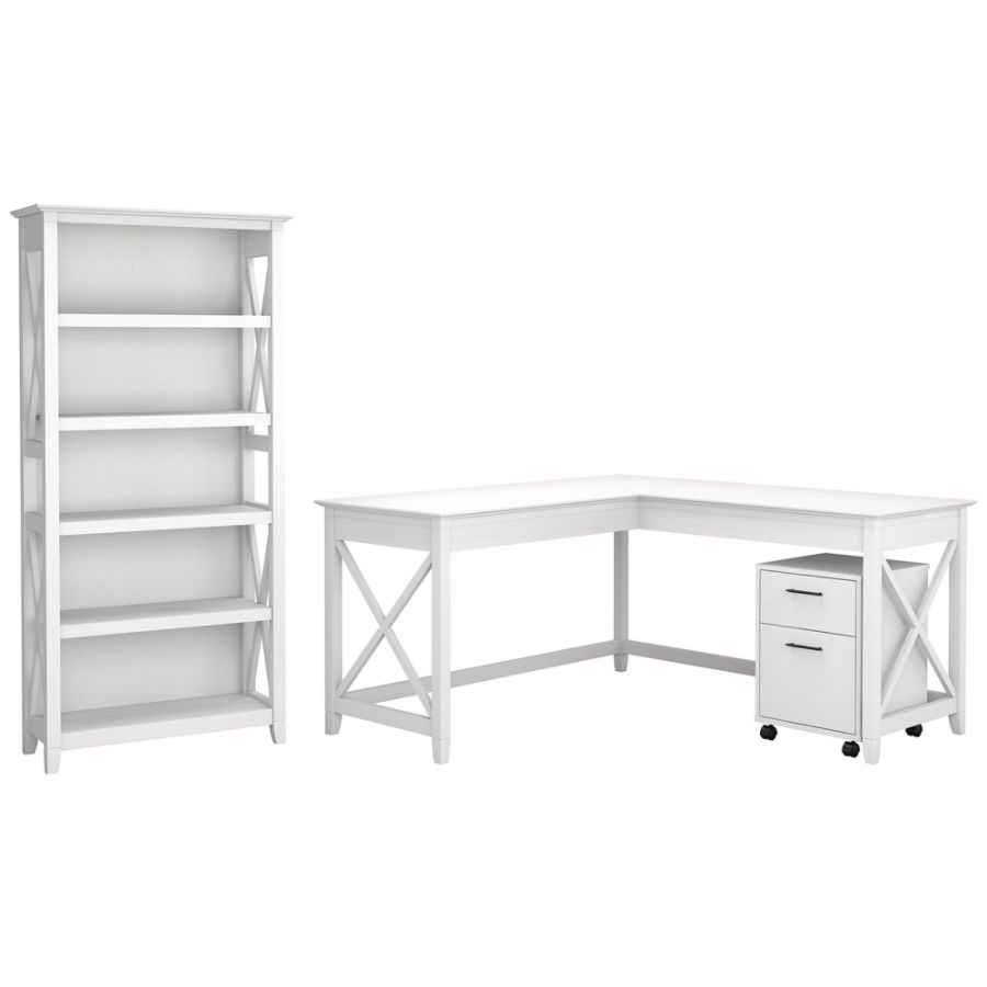 White Corner L Shaped Desks At Office Depot Officemax