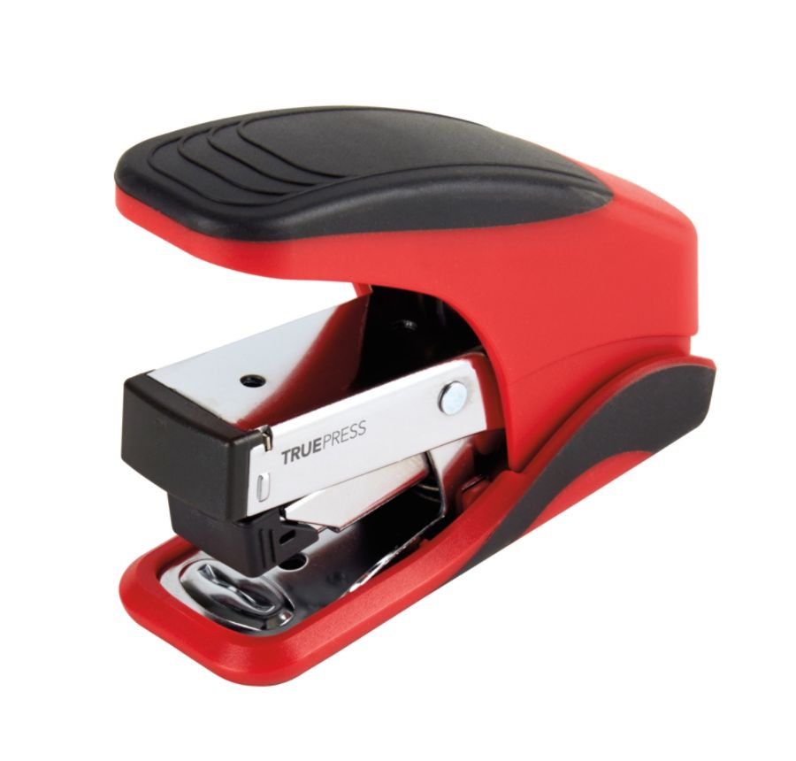 Office Depot Brand TruePress Reduced Effort Mini Stapler BlackRed - Office Depot
