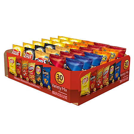 chips pack variety lay frito classic bags oz officedepot