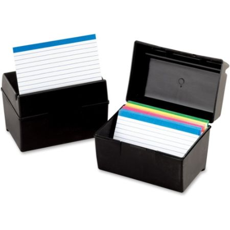 Oxford Plastic Index Card Boxes With Lids External Dimensions 8