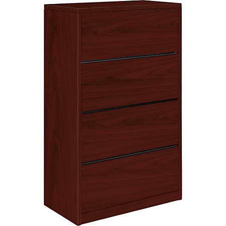 Hon 10500 36 78 W Lateral 4 Drawer File Cabinet Mahogany Office