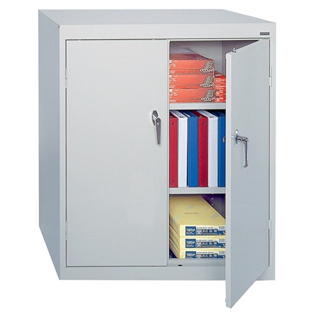 Sandusky 42 Steel Storage Cabinet With 2 Adjustable Shelves 42 H X