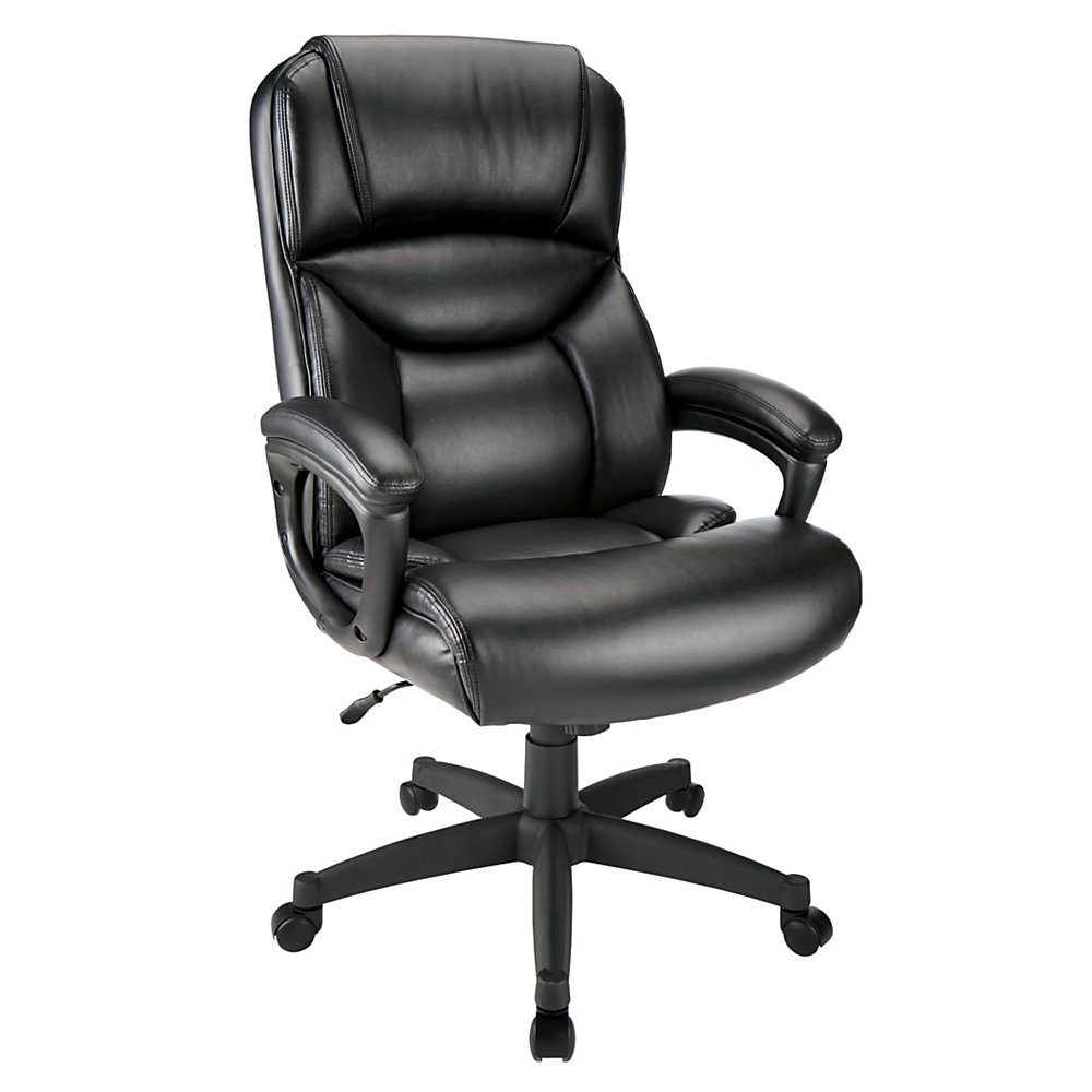 Realspace Fennington Bonded Leather Executive High-Back Chair