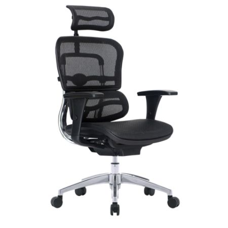 Workpro 12000 Mesh Executive High Back Chair Blackchrome Office